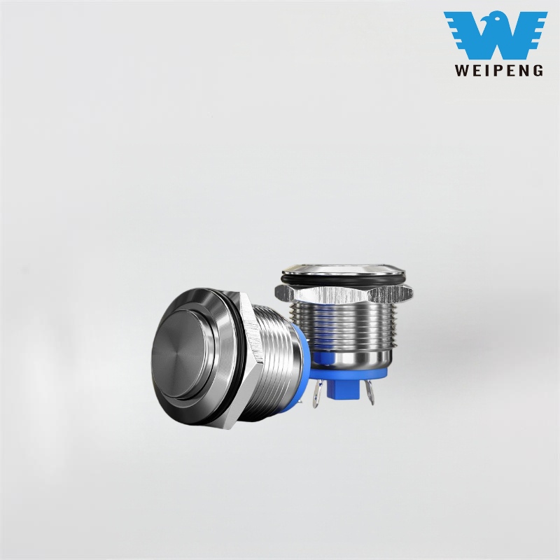 16/19mm మెషిన్ స్టార్ట్ మెటల్ పుష్ బటన్ స్విచ్