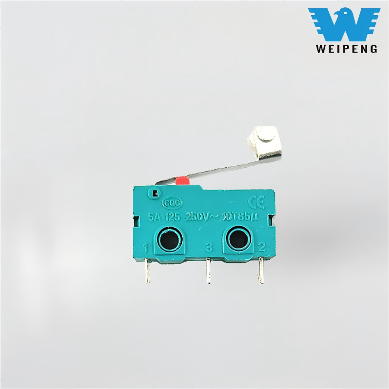 సంప్రదింపు బటన్ 5A/125V 250V స్ట్రెయిట్ హ్యాండిల్ త్రీ-పిన్ ట్రావెల్ లిమిట్ మైక్రో స్విచ్