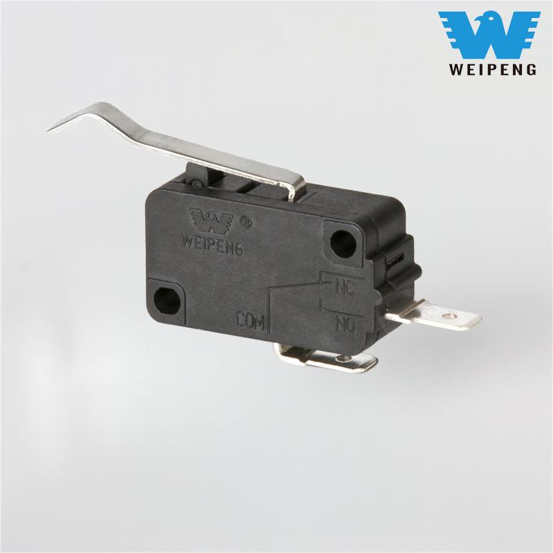 టూ-టెర్మినల్ హ్యాండిల్ సిల్వర్ కాంటాక్ట్ సాధారణంగా ఓపెన్ వాటర్ హీటర్ మైక్రో స్విచ్